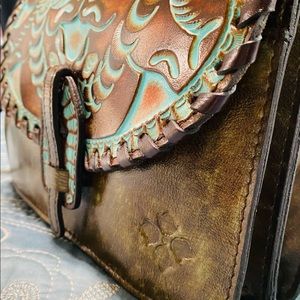 Brand new Patricia Nash Crossbody Bag; Turquoise Collection